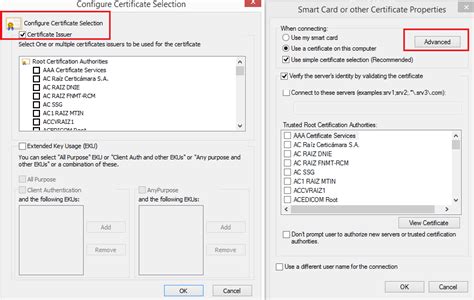 smart card or other certificate properties|connect to wifi using certificate.